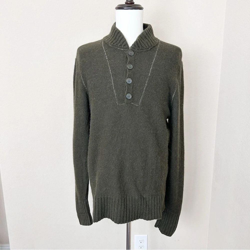 VINCE Men’s Wool Blend Sweater | Size XL | Green